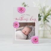 Moederdag Daisy Foto Kaart (Staand voorkant)