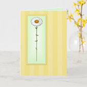 Moederdag Daisy Kaart (Gele Bloem)