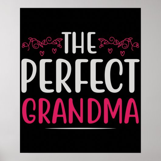Moederdag - De Perfecte Oma Poster (Voorkant)