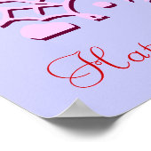 Moederdag Designer Name II Poster (Hoek)