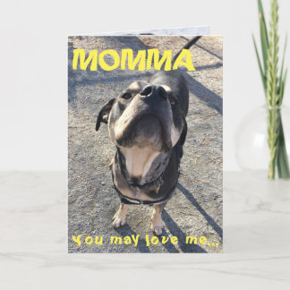 Moederdag die van Hond likken Kaart