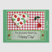 Moederdag Dimensional Quilled Cherry Magnet Kaart (Voorkant)