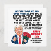 Moederdag Donald Trump Feestdagenkaart (Voorkant / Achterkant)