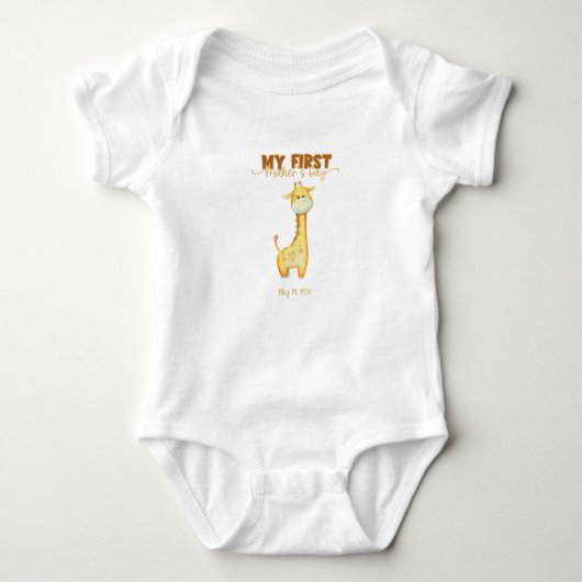 Moederdag, één stuk, eerste Moederdag baby Romper (Voorkant)