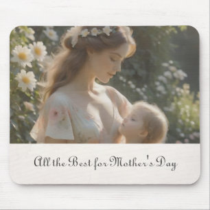 Moederdag - Een tedere tuin omhelzing Muismat