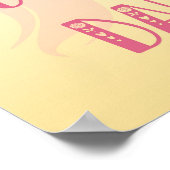 Moederdag eenhoorn-themafeest poster (Hoek)