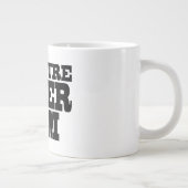 moederdag en moeders: 100% pure Super Mam Extra Grote Beker (Rechts)