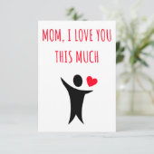 Moederdag en verjaardagsgeschenken en -kaart voor bedankkaart (Staand voorkant)