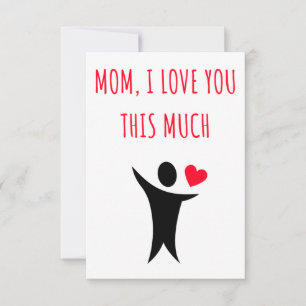 Moederdag en verjaardagsgeschenken en -kaart voor  bedankkaart