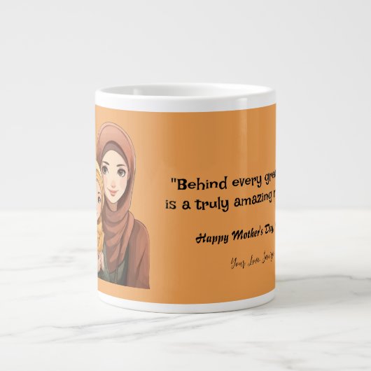 Moederdag Extra Grote Beker (Voorkant)