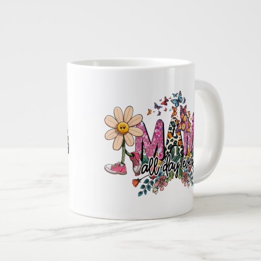 Moederdag Extra Grote Beker (Voorkant rechts)