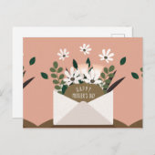 Moederdag feestdag briefkaart (Voorkant / Achterkant)