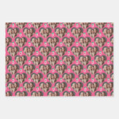 Moederdag Flamingo Wrapping Paper Sheets (Voorkant)