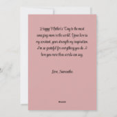 Moederdag Flat Holiday Kaart met Fotocollage (Achterkant)