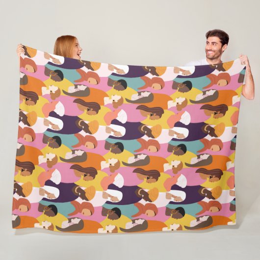 Moederdag Fleece Blanket Deken (In situ)