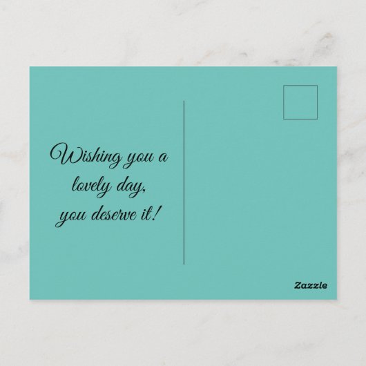 Moederdag Floral Briefkaart (Achterkant)