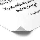 Moederdag Floral Waterverf Proverbs Scripts Poster (Hoek)