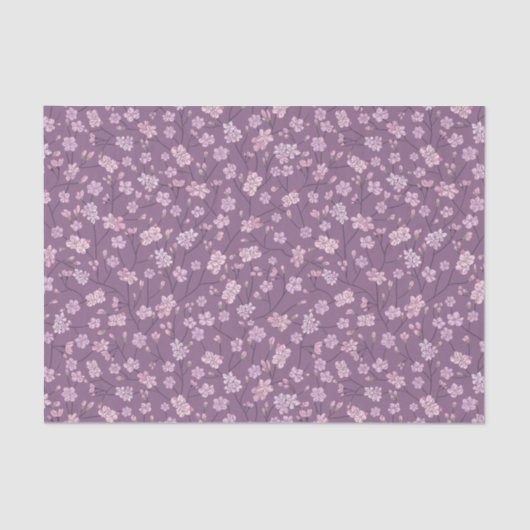 Moederdag Flowers Buds on Tree Branches Tissuepapier (Voorkant)