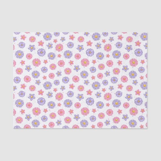 Moederdag Flowers Tissuepapier (Voorkant)