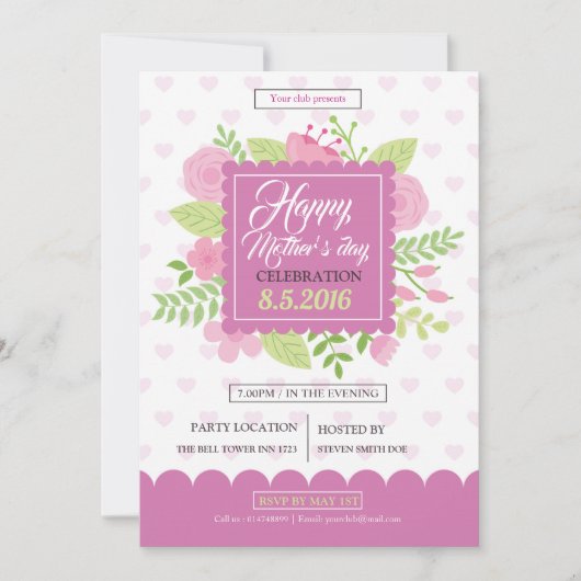 Moederdag Flyer Kaart (Voorkant)