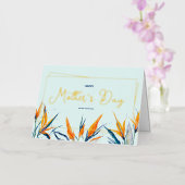 Moederdag Folie Gevouwen Wenskaart (Orchidee)