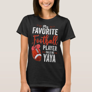 Moederdag Football Player Yaya American Sport Fo T-shirt