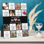 Moederdag foto collage met beste mam citaten fotoplaat (Zijkant)