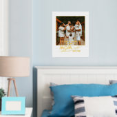 Moederdag Foto, Modern Script Text Gold Silver Folie Afdrukken (Insitu (Slaapkamer))