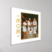 Moederdag Foto, Modern Script Text Gold Silver Folie Afdrukken (Laagn)