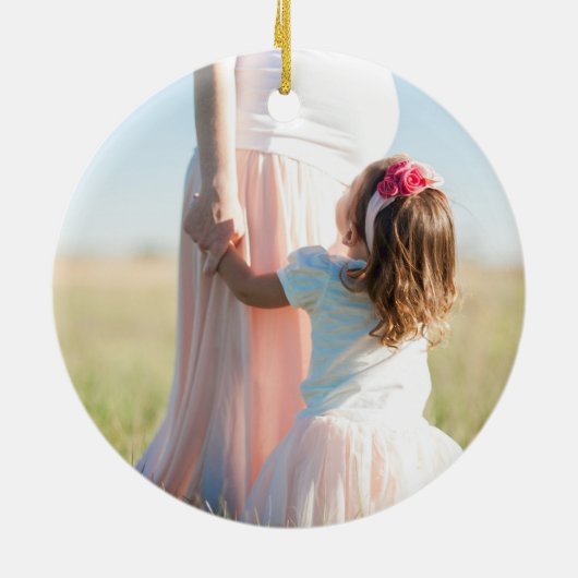 Moederdag Foto Ornament (Achterkant)