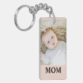 Moederdag Foto van mij Mam Sleutelhanger (Voorkant Links)