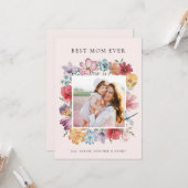 Moederdag Fotokaart Kaart (Voorkant / Achterkant in situ)