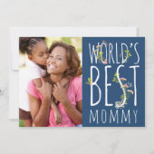 Moederdag Fotokaart voor de Beste Moeder van de We Kaart (Voorkant)