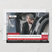 Moederdag Funny Breaking TV News spectaculaire Fab Kaart (Voorkant)