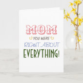 Moederdag Funny Greeting Kaart (Gele Bloem)