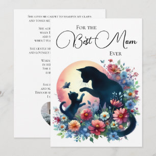 Moederdag gedicht, beste moeder ooit, van The Cat  Feestdagenkaart