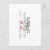 moederdag gedicht en bloemen T-Shirt Briefkaart (Voorkant)