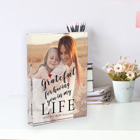 Moederdag gepersonaliseerde foto- en tekstquote fotoblokken