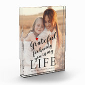 Moederdag gepersonaliseerde foto- en tekstquote fotoblokken (Links)