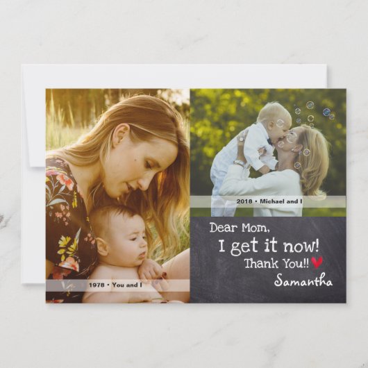 Moederdag, gepersonaliseerde foto's kaart (Voorkant)