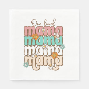 Moederdag Gift Een geliefde mama Servet