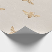 Moederdag Gift Gold Queen Bee Cadeaupapier (Hoek)