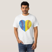 Moederdag Gift Hart Baseball T-shirt (Voorkant volledig)