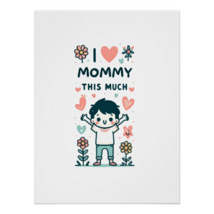 Moederdag Gift   Ik hou zoveel van mama Perfect Poster
