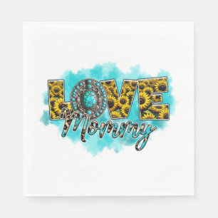 Moederdag Gift   Love Floral Mama Servet