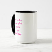 Moederdag Gift Mama Dochter Hot Pink Quote Mok (Voorkant links)