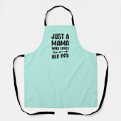 Moederdag Gift Mama zoon bijpassende keuken Schort (Voorkant)