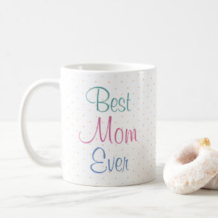 Moederdag Gift Modern Elegant Colorful Sjabloon Koffiemok