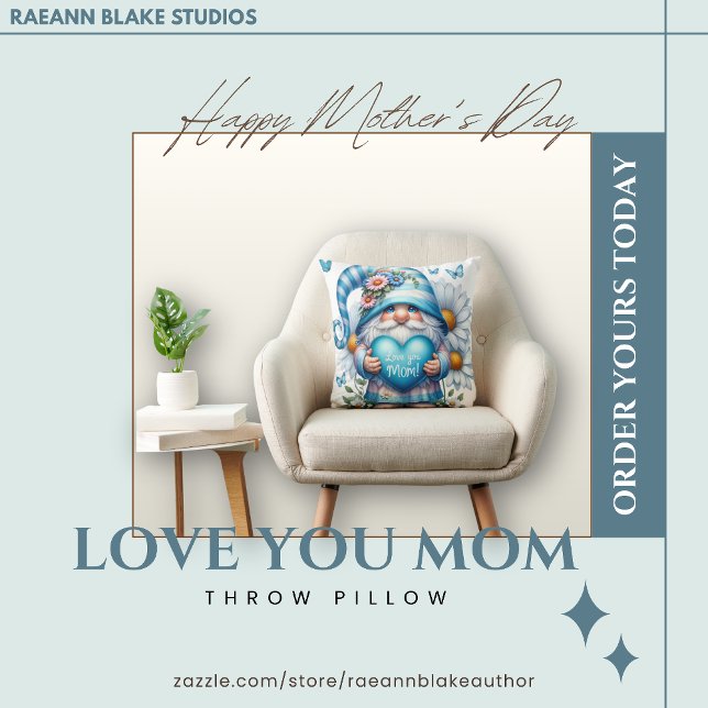 Moederdag Gnome-Sierkussen Kussen (Creator heeft geüpload)