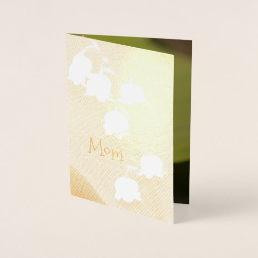 Moederdag Gold Folie Kaarten (Voorkant)